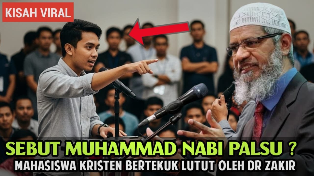 DEBAT PANAS‼️SEBUT MUHAMMAD NABI PALSU,  PEMUDA KRISTEN DIBUNGKAM OLEH DR. ZAKIR
