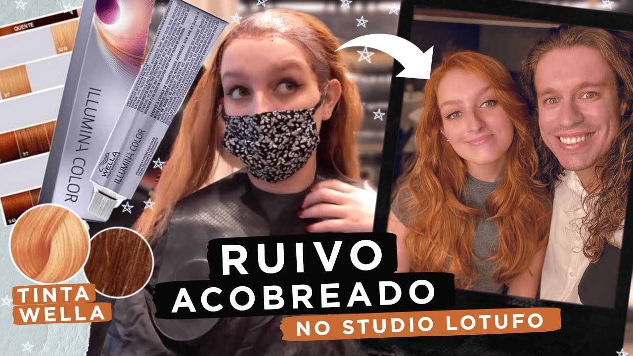 Mudei meu RUIVO ACOBREADO para Wella no Studio Lotufo!