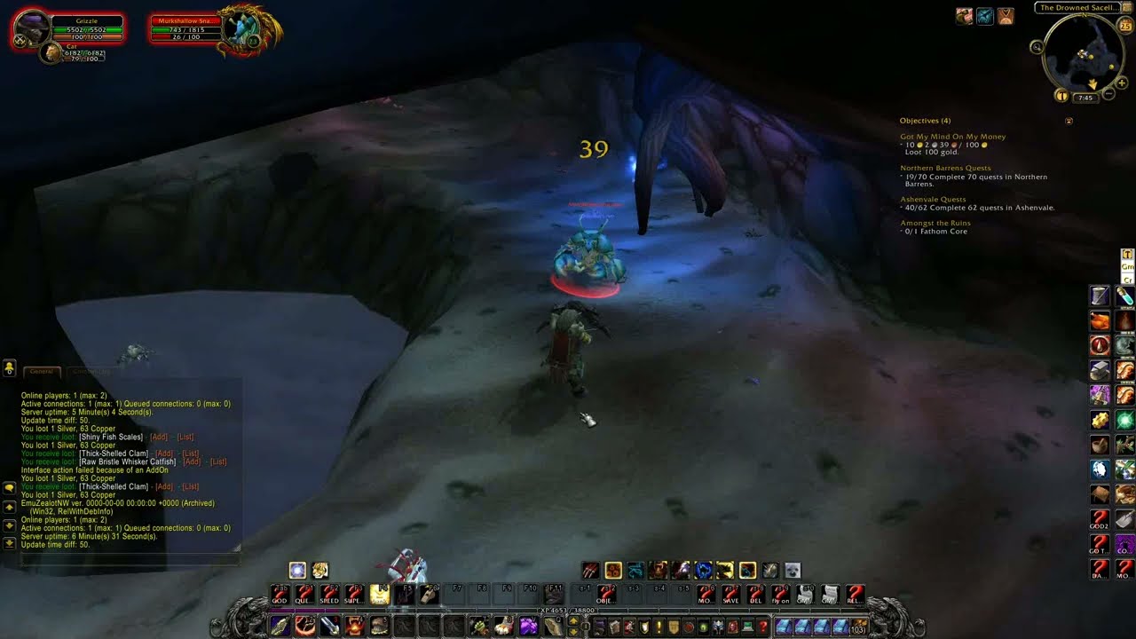 WOW Cata Quest 'Amongst the Ruins - 26891' Horde on a PS