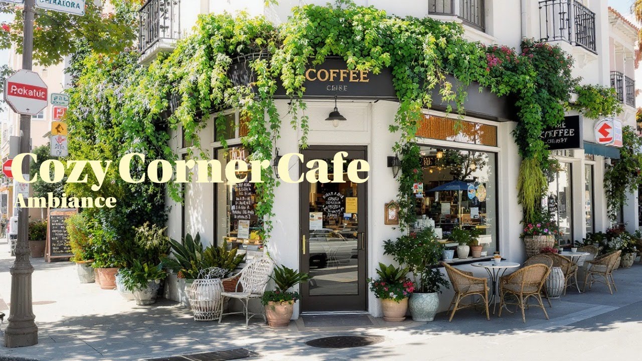 Cozy Corner Café Ambience | Smooth Jazz Music For Reading or Studying