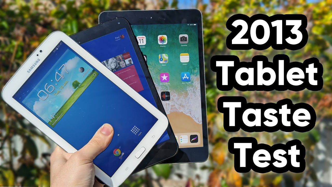 Android vs iOS vs Windows Tablets from 2013!