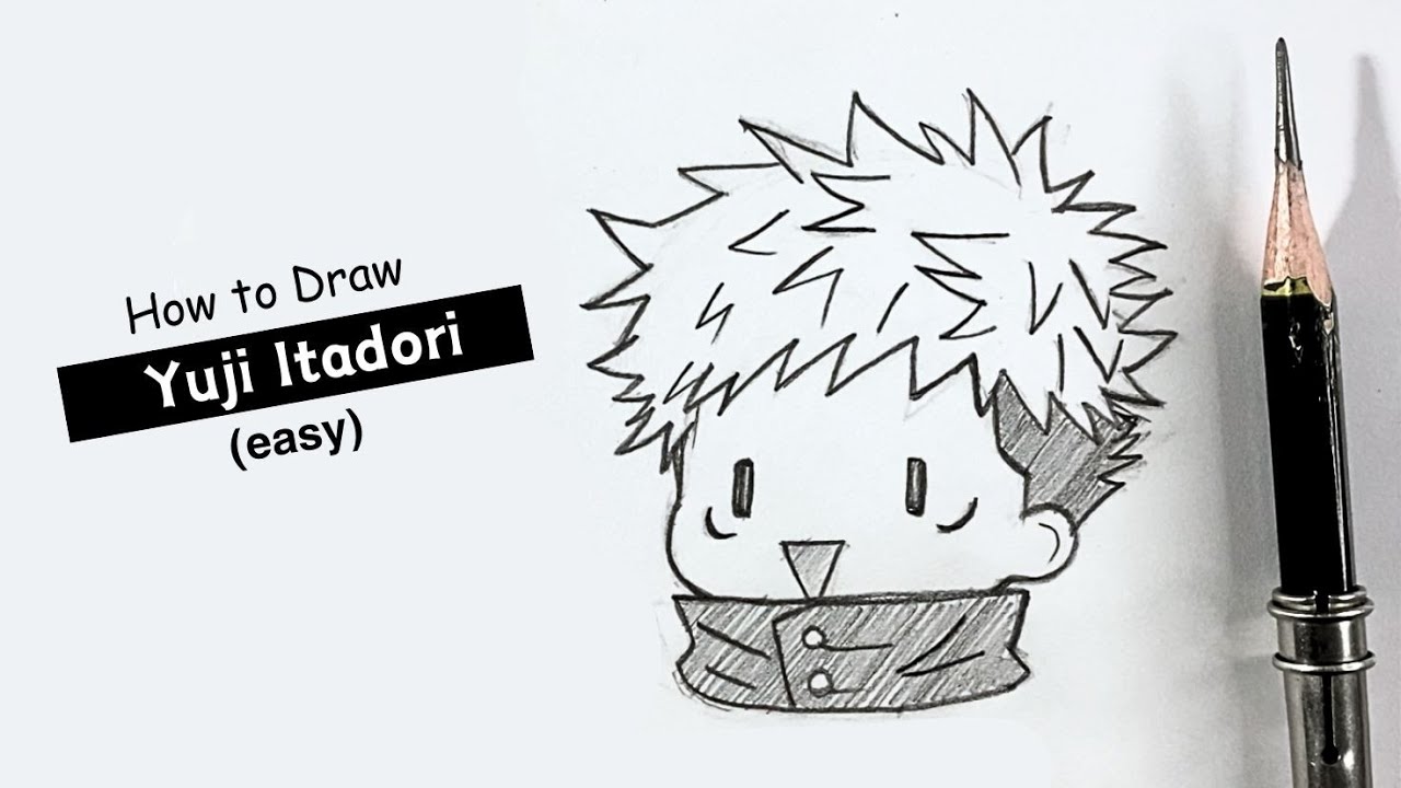 How To Draw Yuji Itadori Cute | Step By Step | Jujutsu Kaisen | Easy Drawing