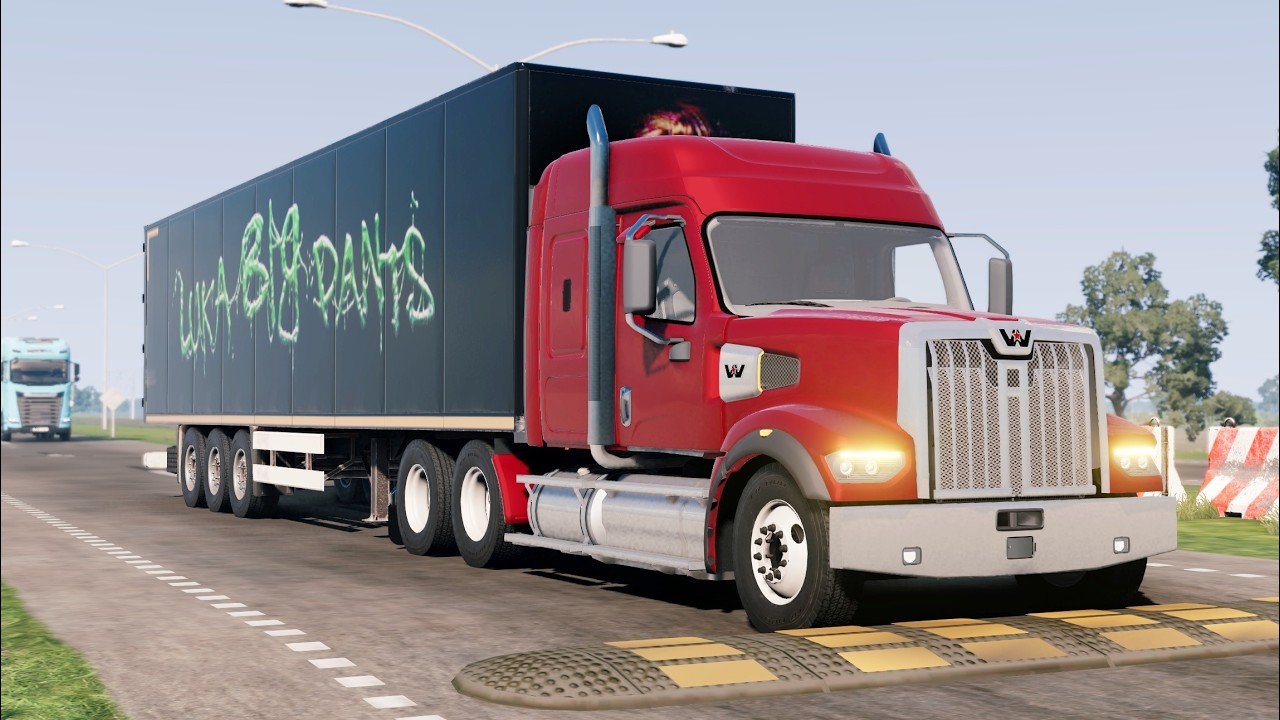 Trucks and Cars vs Speed Bumps #196 | BeamNG Drive |🤜 Truck &Too