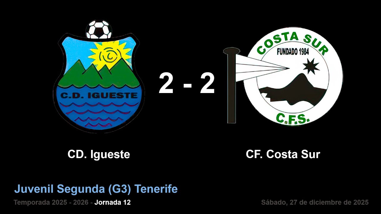CD. Igueste -  CF. Costa Sur. Juvenil Segunda (G3) Tenerife