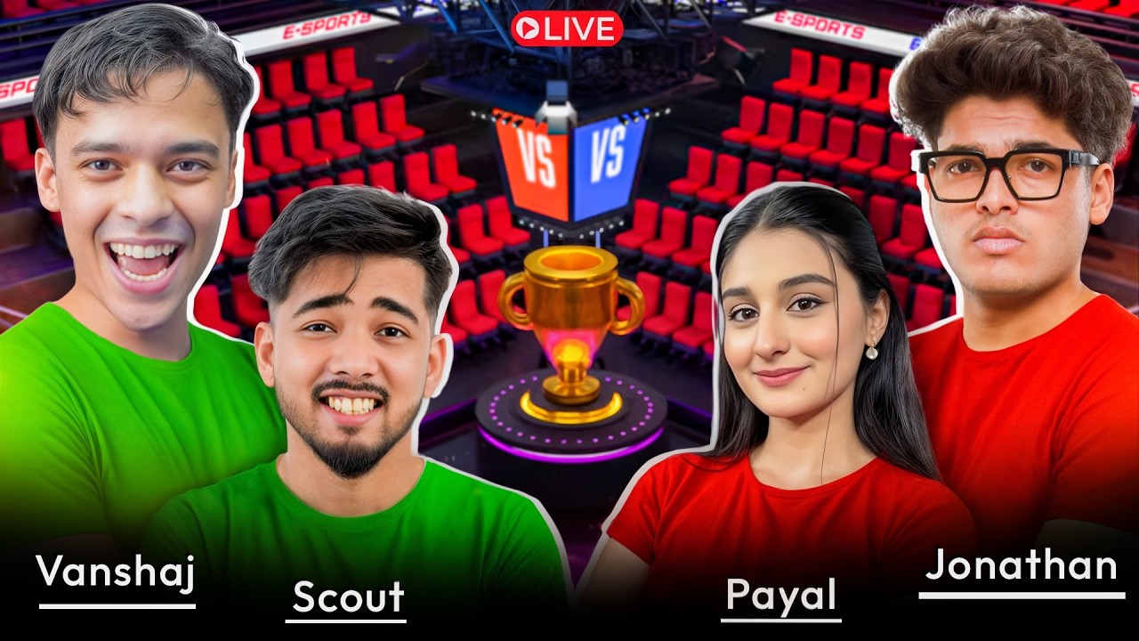 VANSHAJ & SCOUT vs JONATHAN GAMING VS MORTAL🔴WINNER GOES INTERNATIONAL !!!