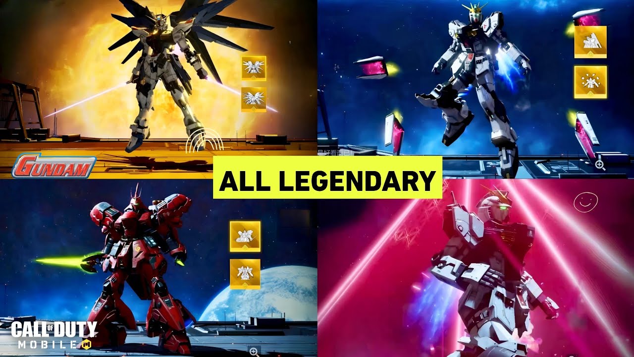 Codm x Gundam Collaboration: All Legendary Characters with Custom MP + BR Animation