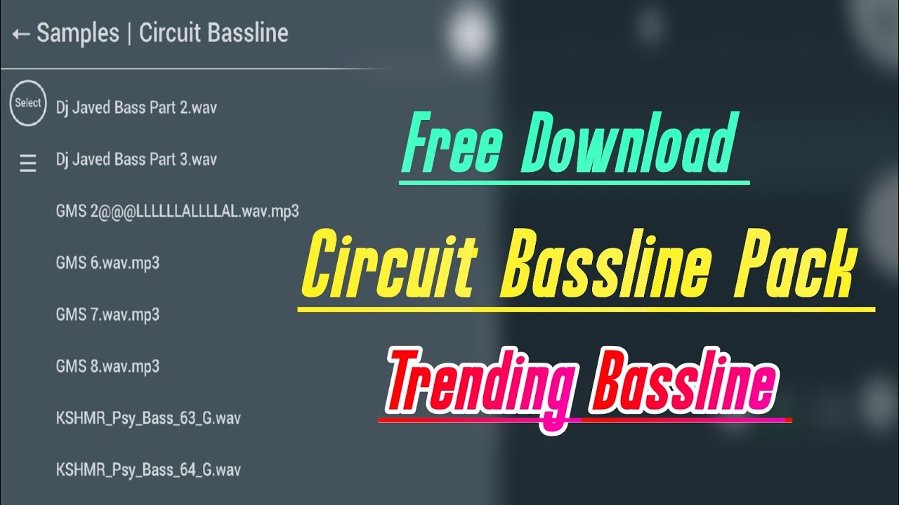 Circuit Bassline Pack || Trending Bassline Pack || Musical Sunny