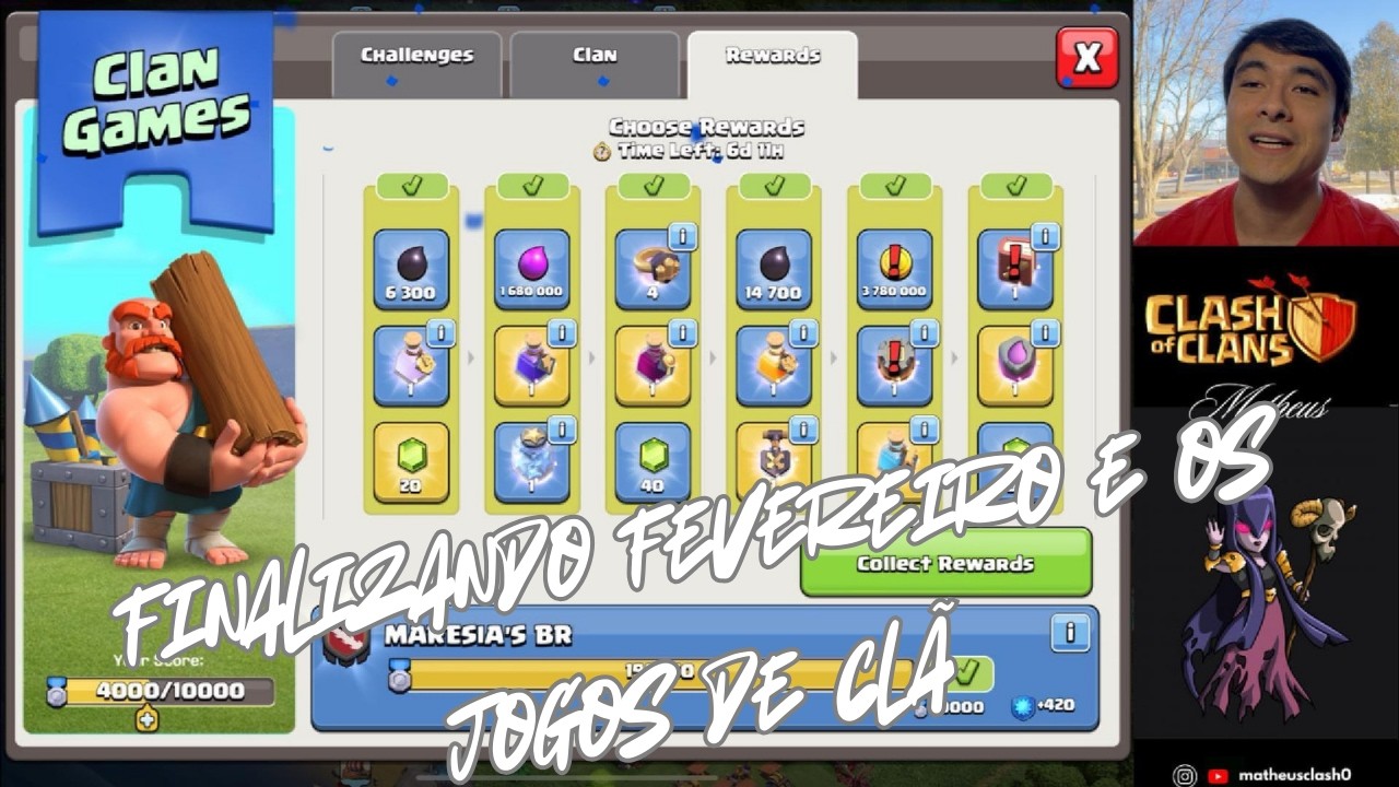 FINALIZANDO FEVEREIRO, JOGOS DE CLÃ E GUERRA