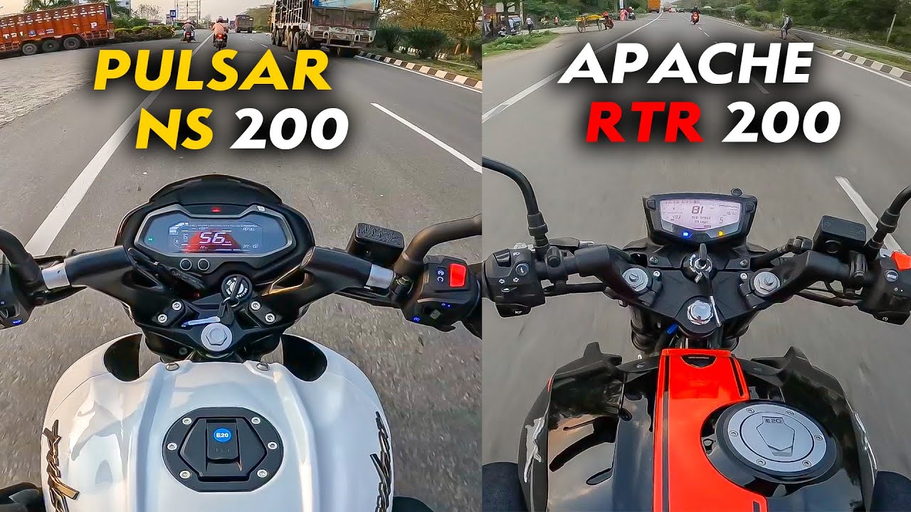 Pulsar NS 200 vs Apache RTR 200 4V Which 200cc Bike is BEST