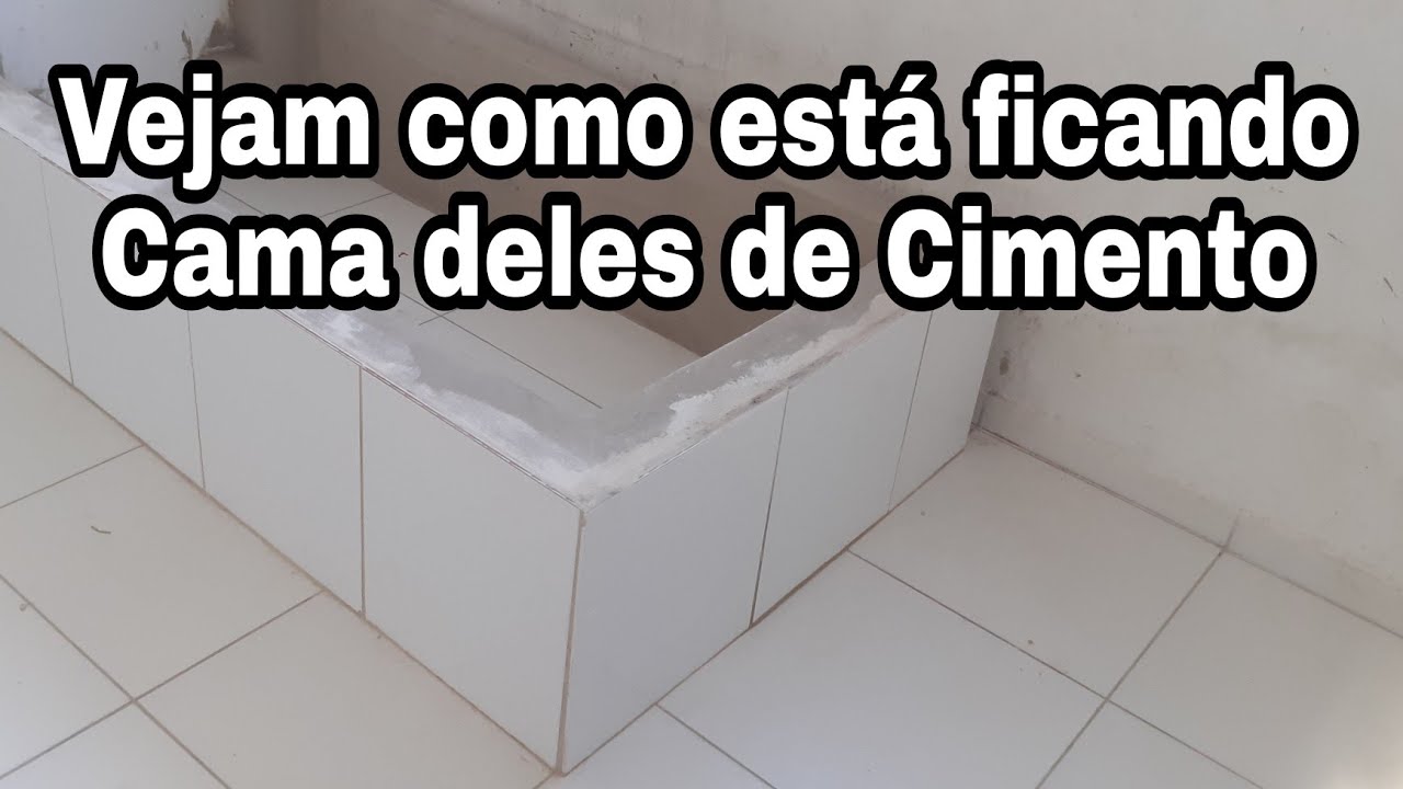 Camas de Cimento de solteiro /colocamos a cerâmica