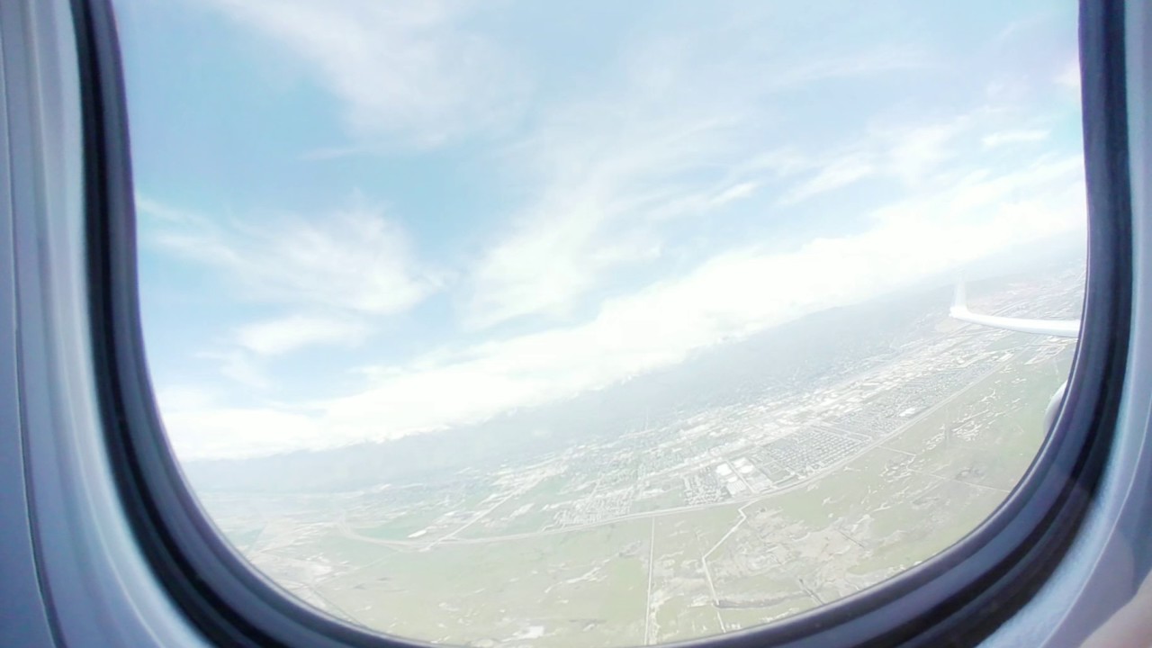 Salt Lake City Plane Takeoff, 4K 360 VR