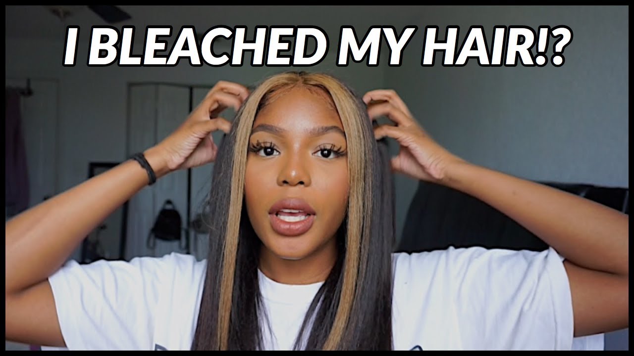 Watch me BLEACH the front of my head!!
