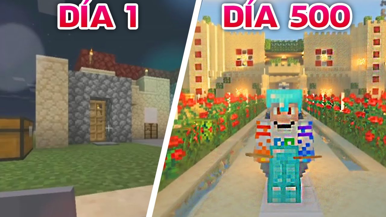 Sobreviví 500 días en Minecraft Hardcore y PASÓ ESTO 💔💔💔