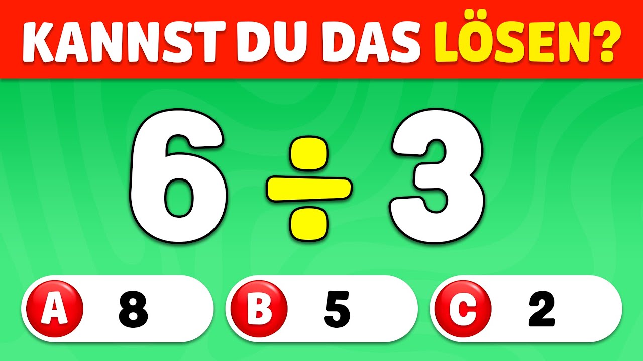 Kannst du diese Mathe-Challenge bestehen? 🧠 40-Fragen-Quiz! - Knowlio-DE