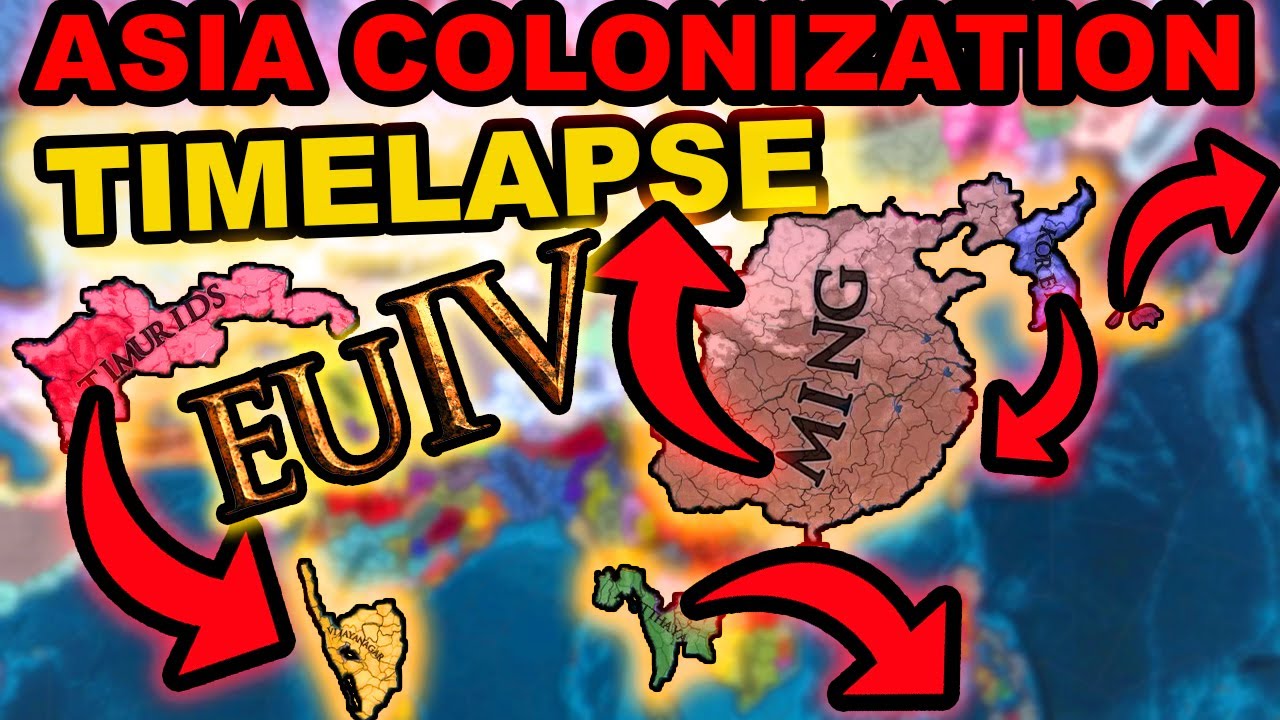 EU4, But Asia Gets Colonists in 1444... |&nbsp;Europa Universalis 4 AI Only Timelapse