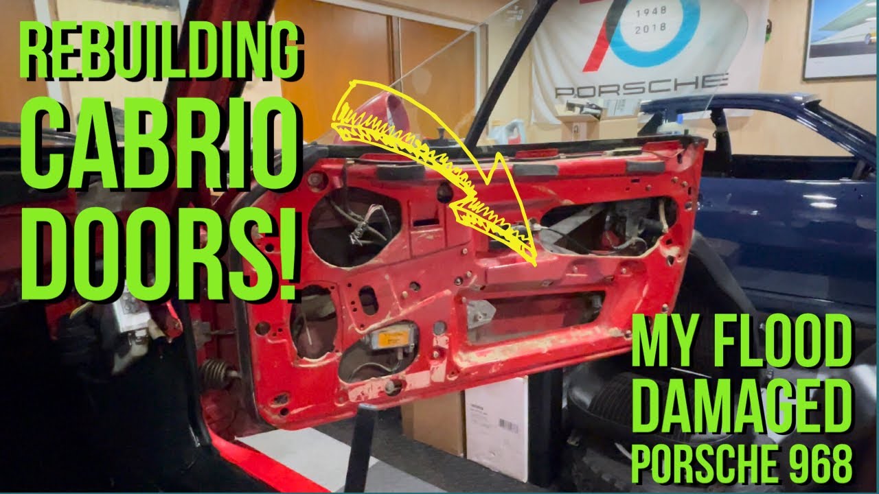 Restoring a Flood Damaged Porsche 968: Restoring the doors - Part 2 #Porsche968 #Cabrio