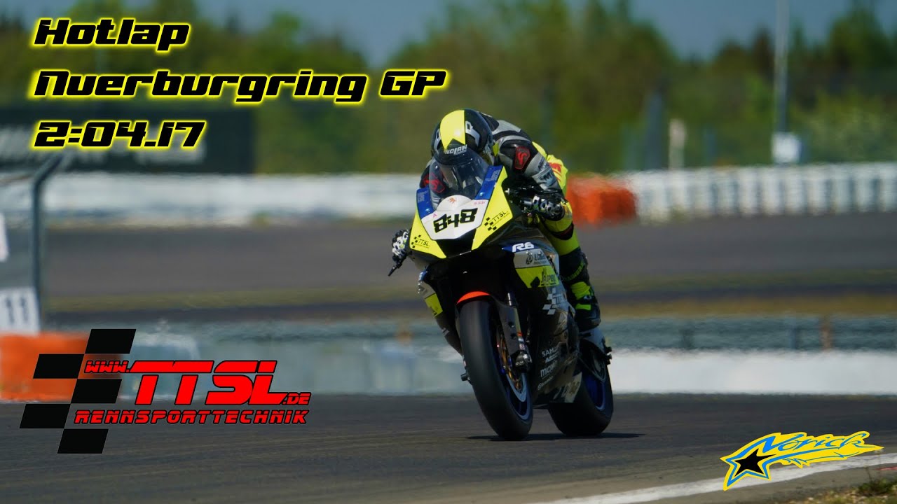 Hotlap Nürburgring GP | Yamaha R6 | Onboard | Norick Tschauder | 2:04.17