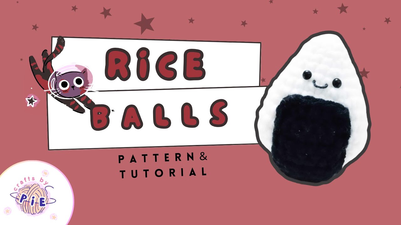 [Crochet] Rice Ball Amiguru Pattern and Tutorial