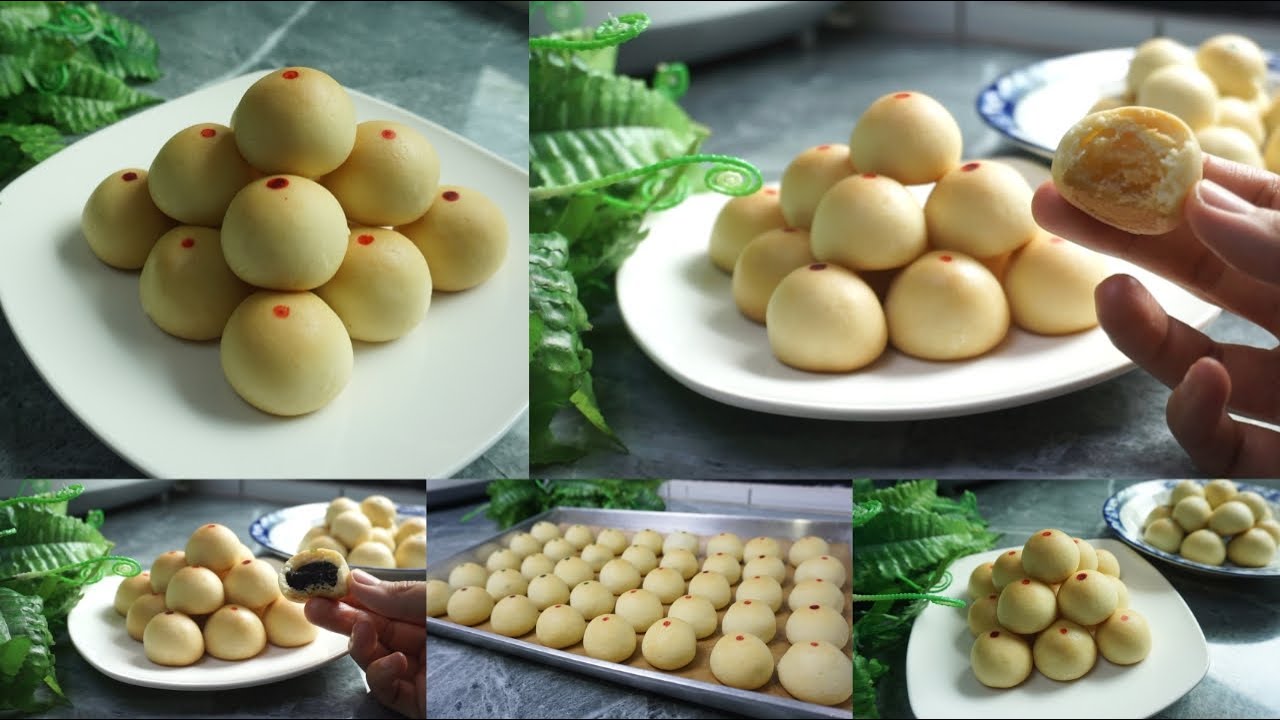 ขนมโมจินมสด ไส้ถั่ว ขนมไทย ครัวบ้านหนู