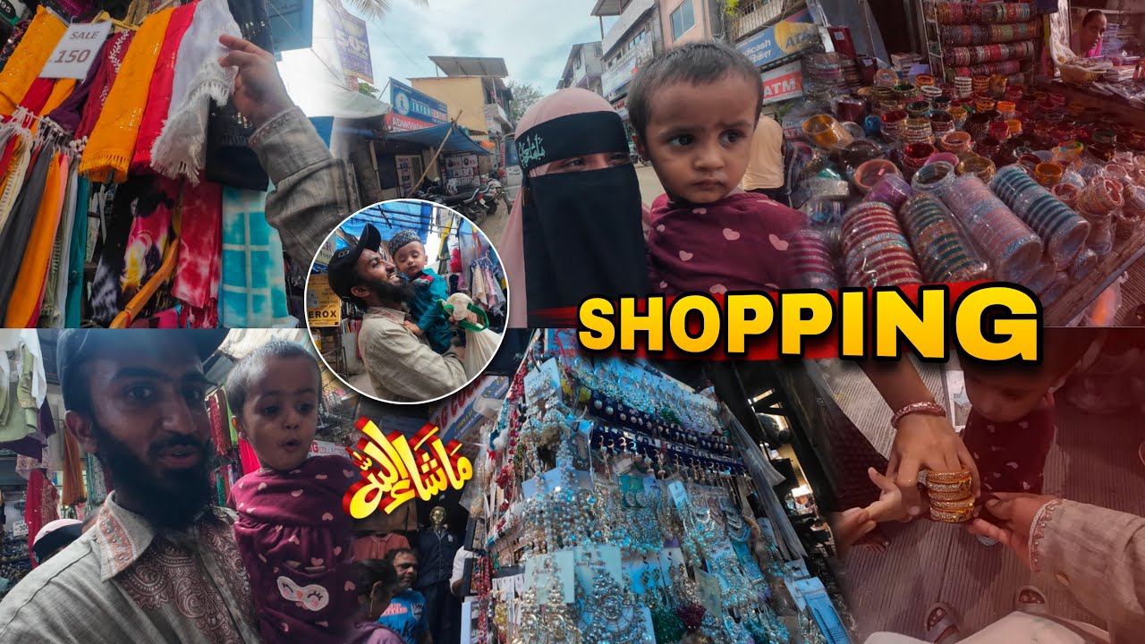 Pheli bar kiye aisi shopping 🛍️ | kitne me mila sab?💰💸 | Eid ki shopping 🛒 | yasin shaikh vlogs📸