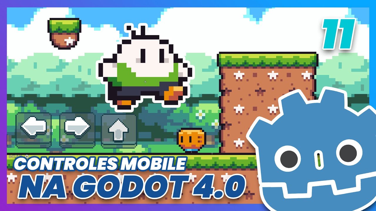 Ep11 - Controles Mobile na GODOT 4.0 - Criando um Jogo de Plataforma 2D
