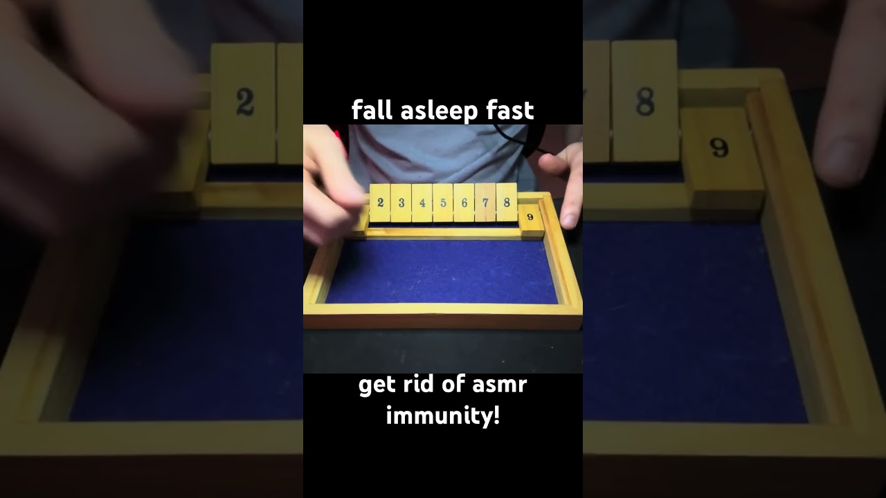 shut the box asmr 😴💤 | fall asleep fast & get rid of asmr immunity with this game  #shutthebox #asmr