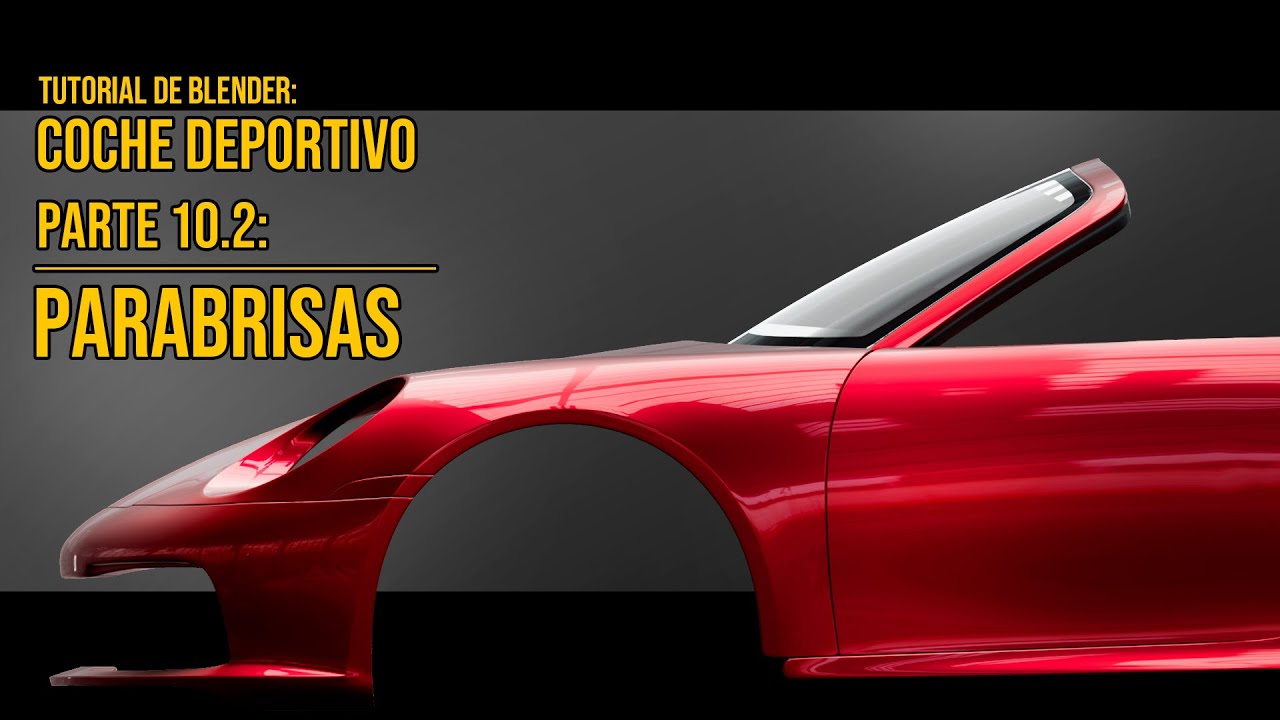 Modelar un coche en Blender: Paso 10.2, Parabrisas