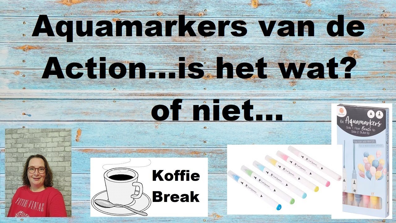 Koffie Break Action Aquamarkers