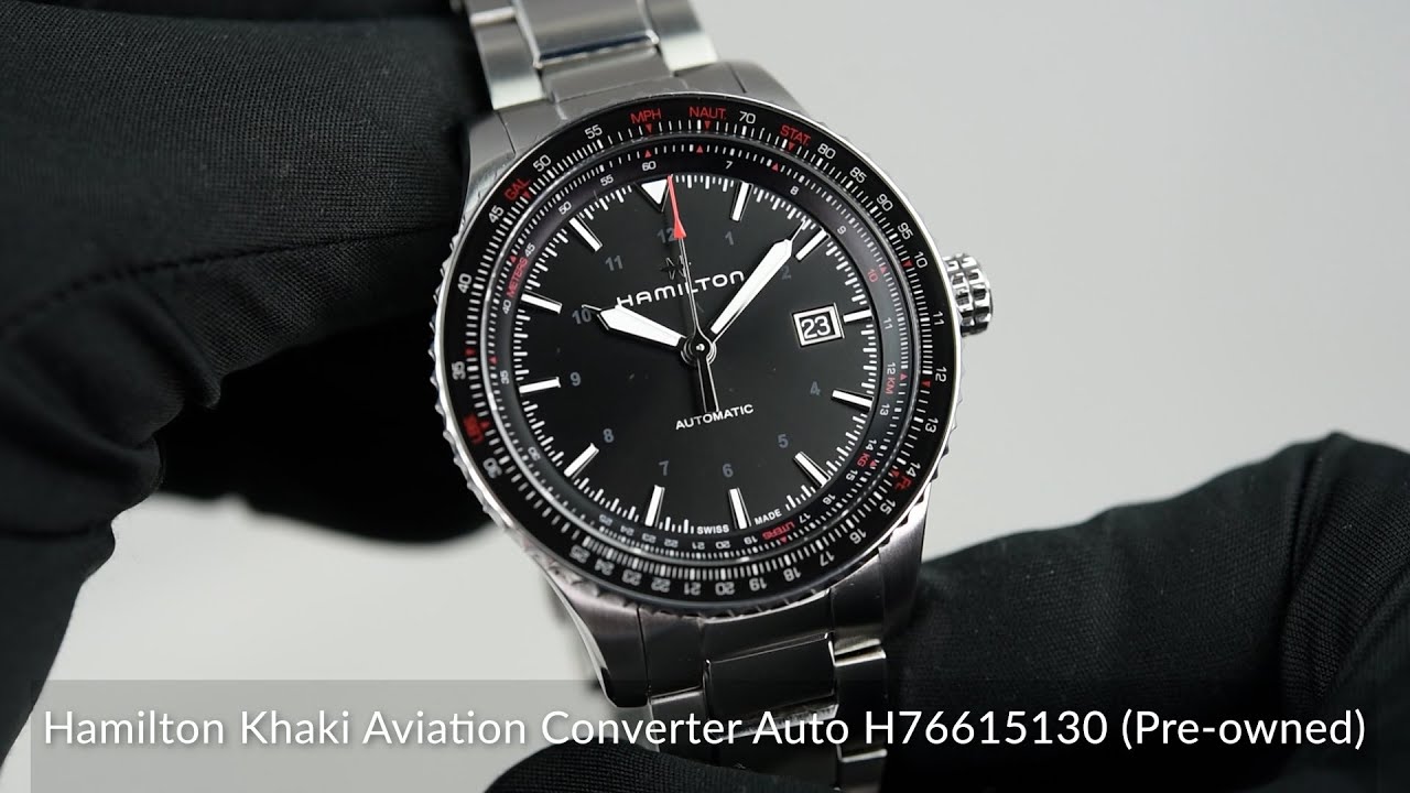 Hamilton Khaki Aviation Converter Auto H76615130 (Pre-owned)