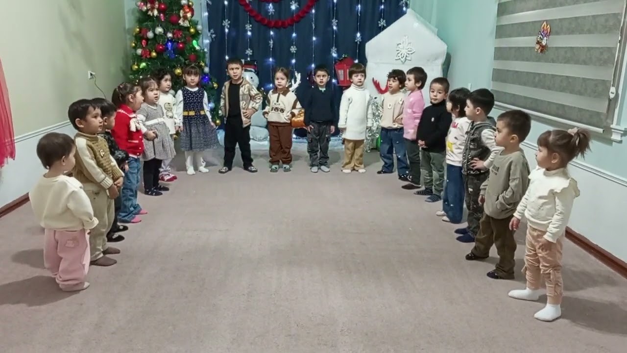 С неба звёздочки летят, весело играют. Город Ургенч детский садик 
