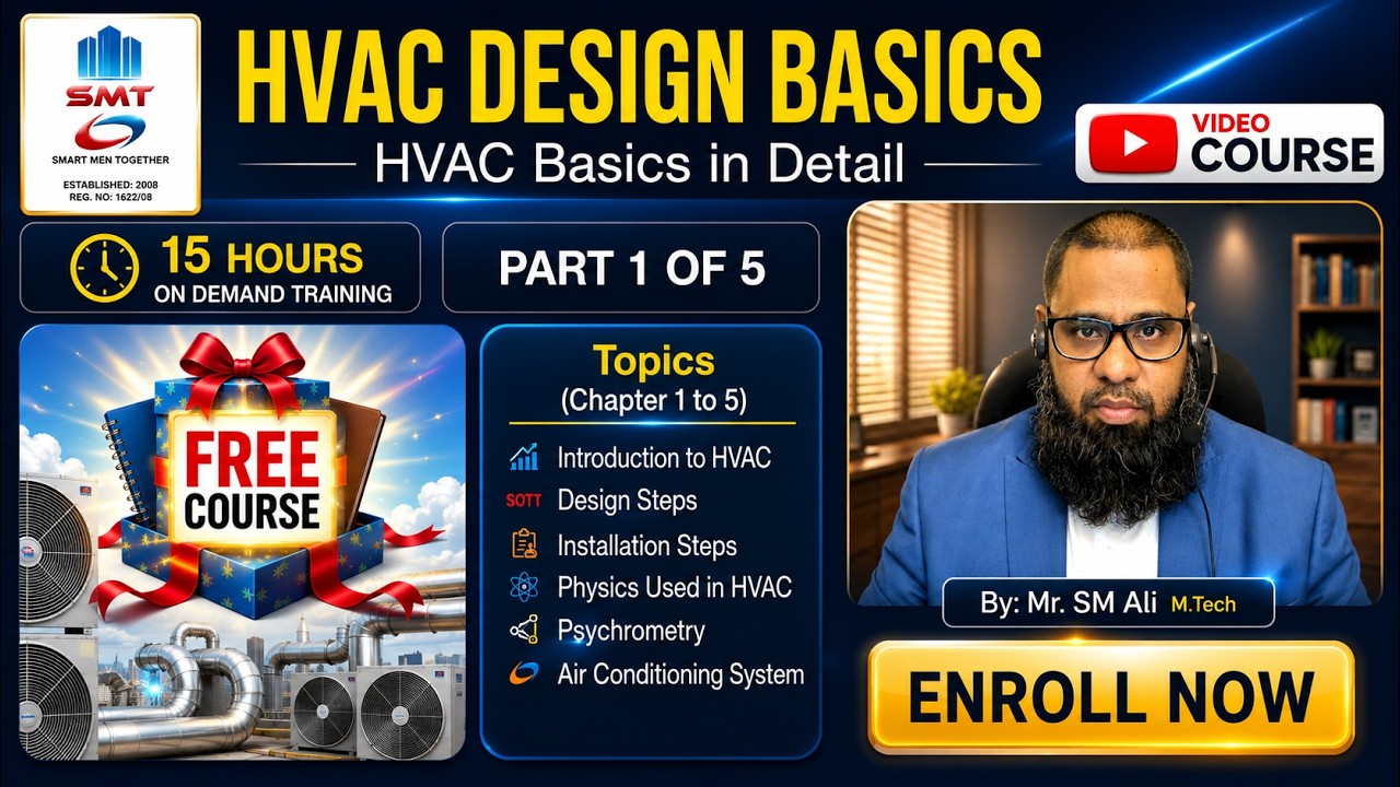 🔥15+ Hours, HVAC BASICS FREE VIDEO COURSE  🔥