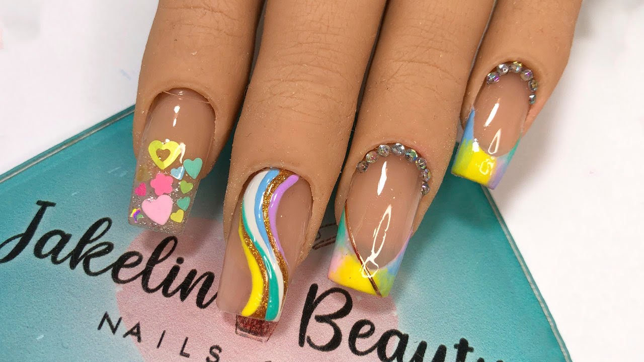 COMO ENCAPSULAR Y DIFUMINAR COLORES EN LAS UÑAS/ Todo en un solo video 😮🔥