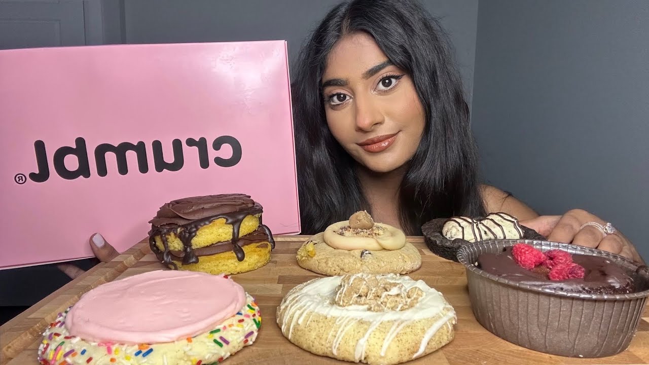 ASMR **VIRAL** CRUMBL x KARDASHIAN MUKBANG 🍪🧁🍫 | Satisfying Eating Sounds & Mouth Sounds