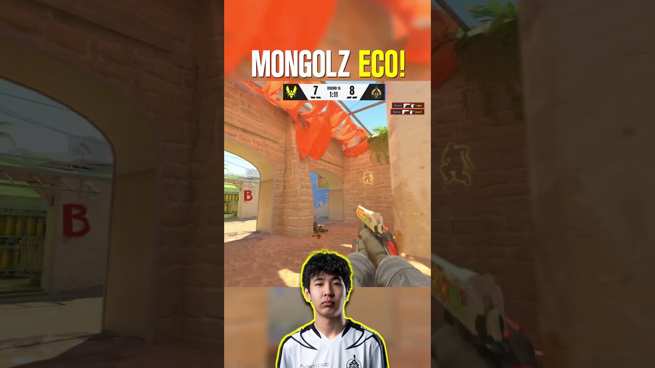 Mongolz TURN PISTOLS into GOLD vs Vitality