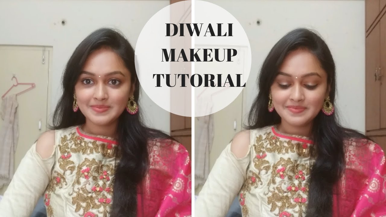Diwali festival Makeup Tutorial 2018 In Telugu