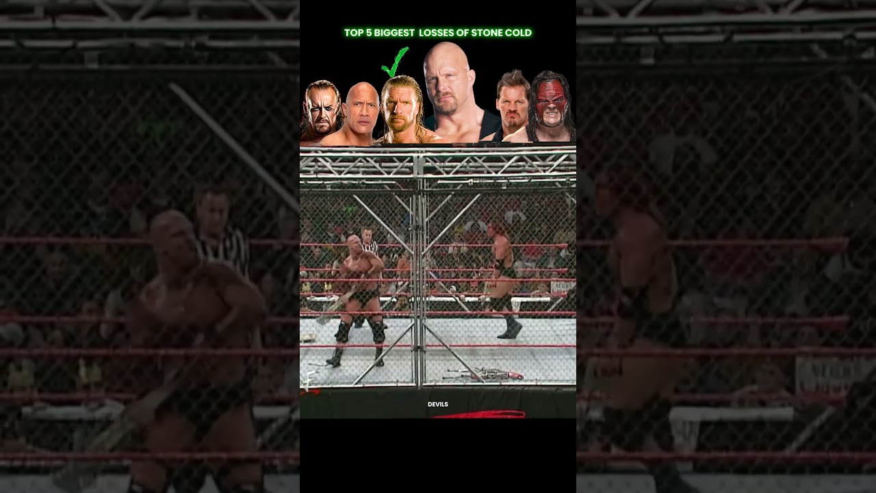 Top 5 Biggest Losses of Stone Cold #wwe #wwewrestler #stonecold