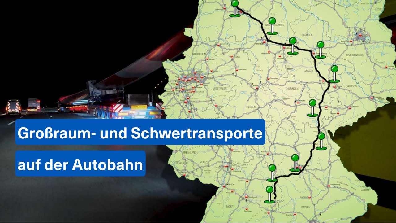 Präzise geplant: Großraum- und Schwertransporte (GST) auf der Autobahn
