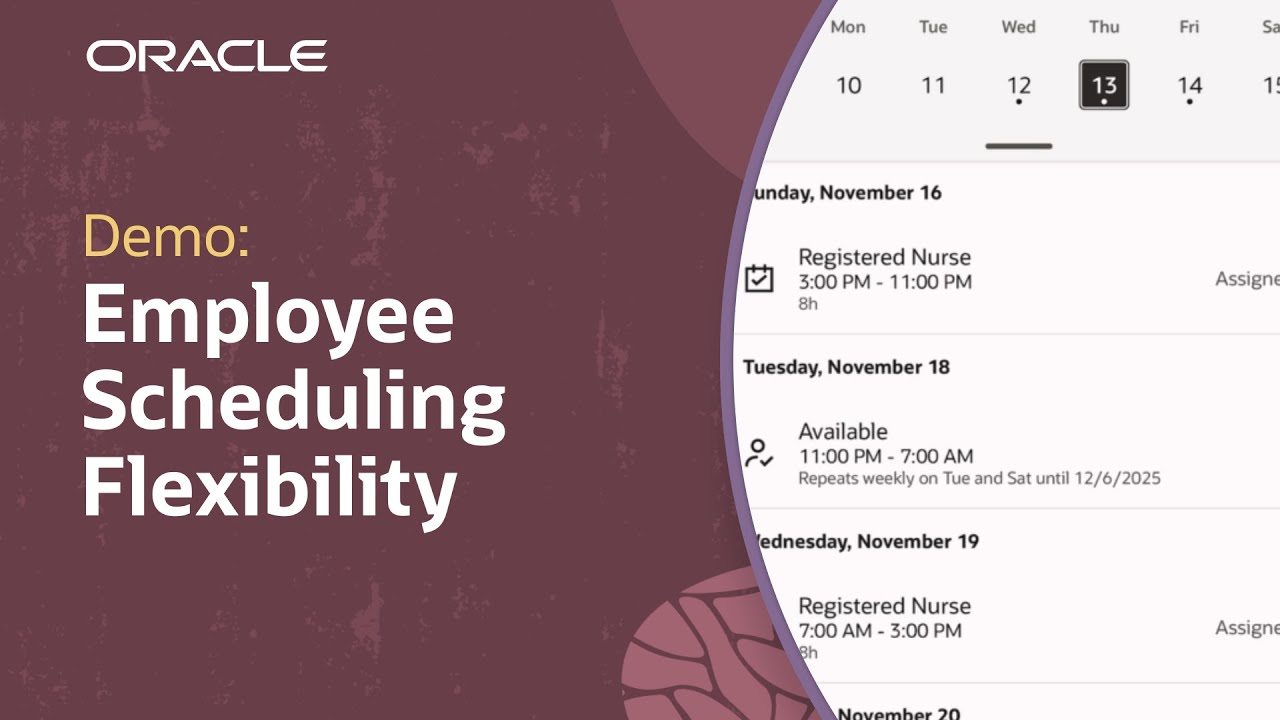 Oracle Workforce Management Delivers Flexibility with Self-Scheduling