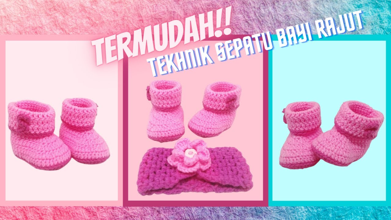 Cara Membuat Sepatu Bayi Rajut Untuk Pemula || part 1