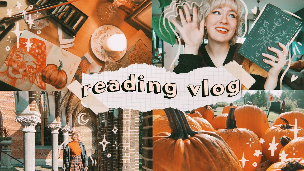 READING VLOG 🎃 fall roadtrip, reading dark academia & journaling 🥀 🍂🕯️