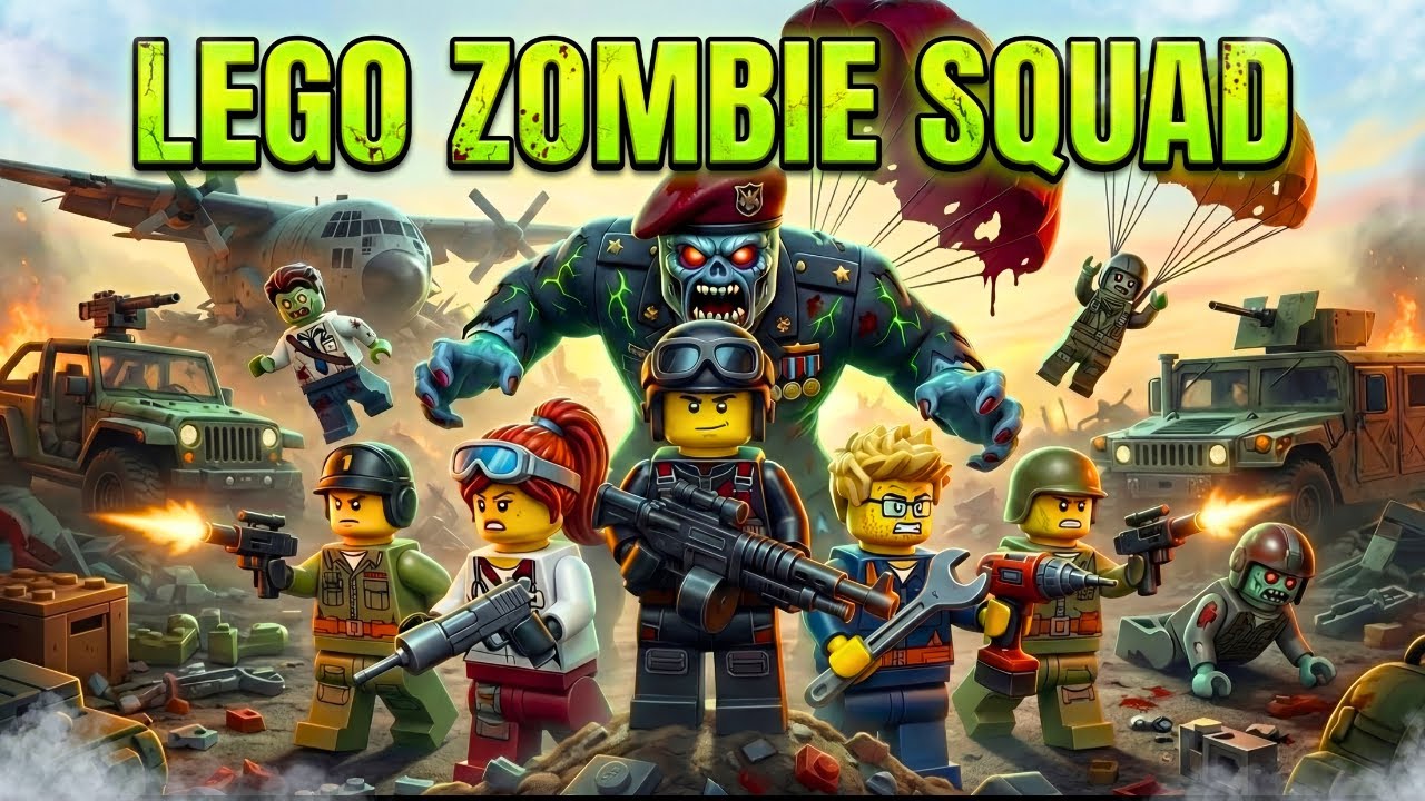 LEGO Zombie Squad: Skyfall Nightmare| LEGO Zombie Animation| Episode 8 💀🧟