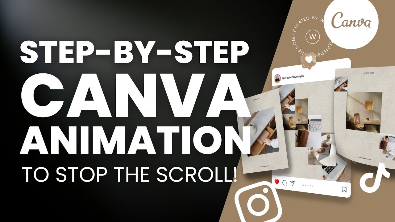Пошаговая анимация Canva для остановки прокрутки!