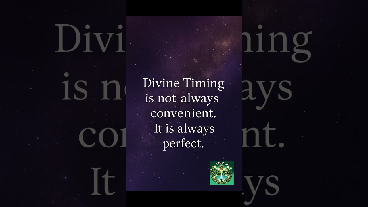 Divine Timing is Always Perfect | Show Up
