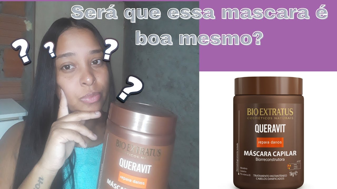 Como ficou meu cabelo depois da máscara  Queravit BIO EXTRATO