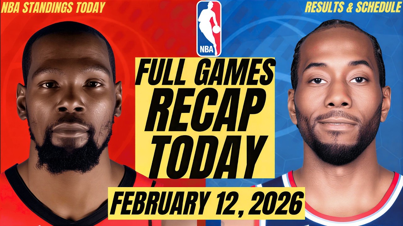 NBA STANDINGS TODAY FEBRUARY 12, 2026 | NBA LIVE GAMES SCHEDULE | NBA RESULTS TODAY