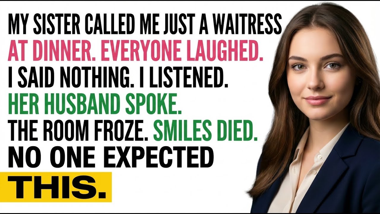 My Sister Called Me “Just a Waitress” at Dinner — Until the Truth Came Out