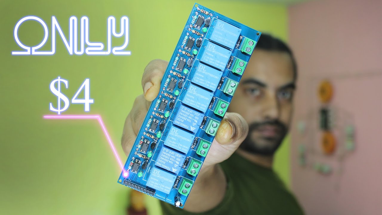how to make 8 channel relay switch module at home