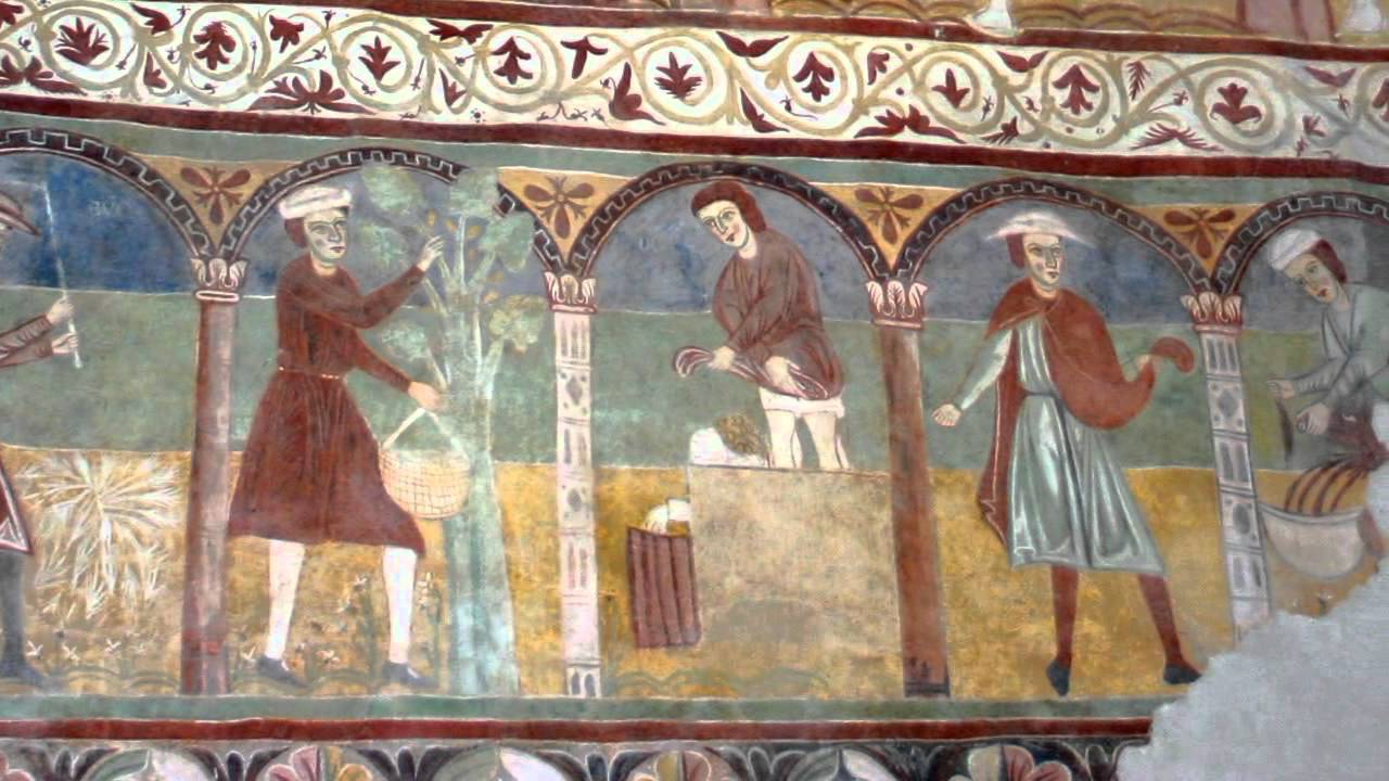 Fossa (L'Aquila) - Affreschi medioevali nella chiesa di S. Maria ad Cryptas