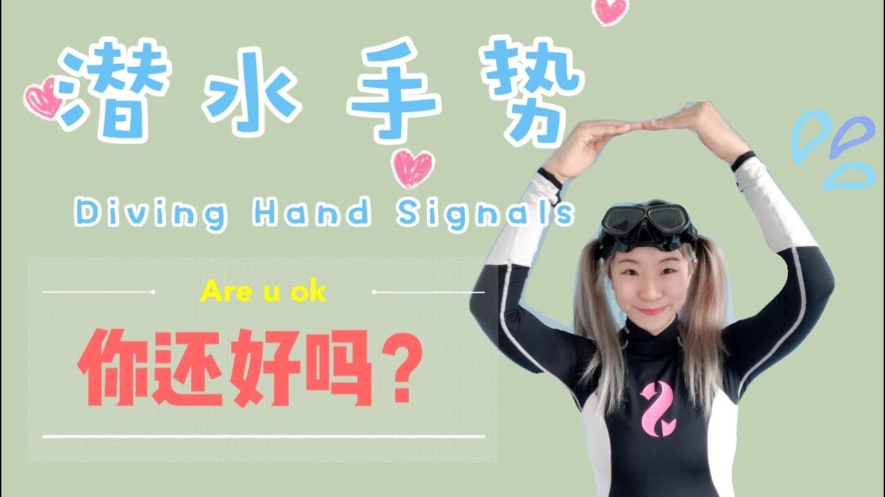 潜水手势第二弹｜当身体和装备的出现状况时如何表达Diving Hand signals vol.2 Are u OK?
