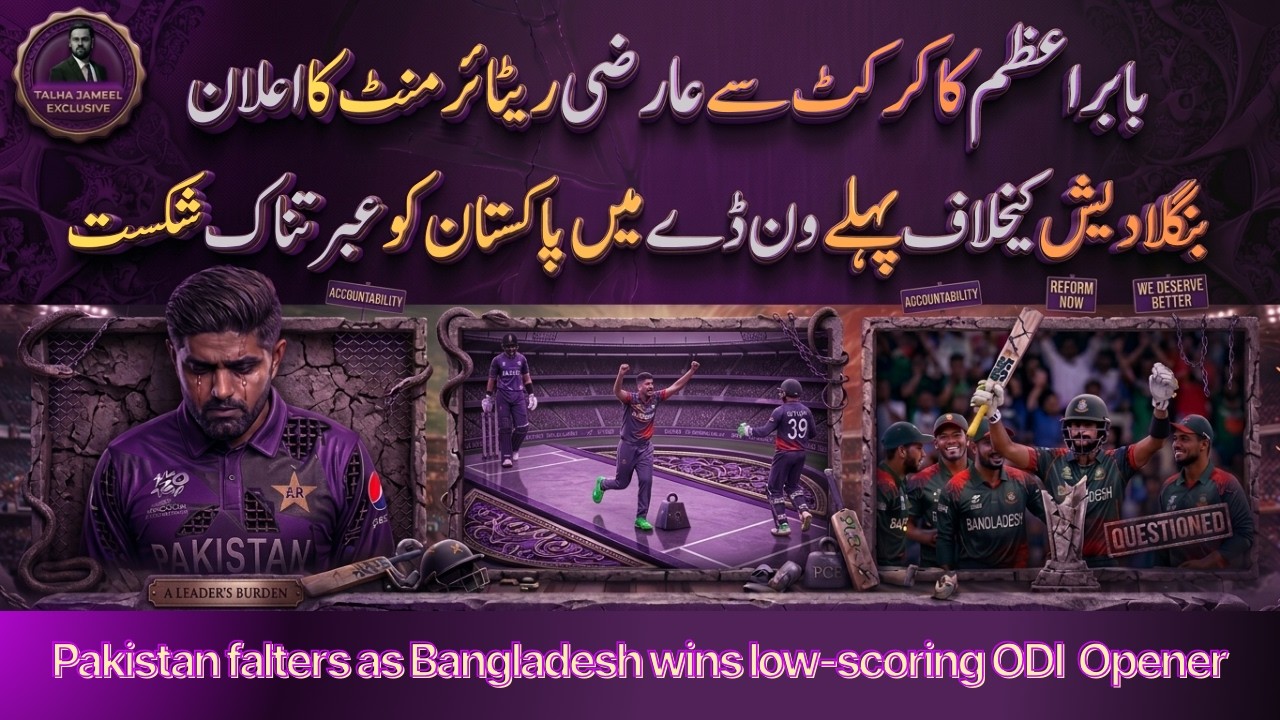 Babar’s Temporary Retirement | Heartbreak in Dhaka: Pakistan’s Humiliating Loss | Talha Jameel EP 22